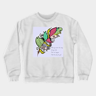 Feather quote Crewneck Sweatshirt